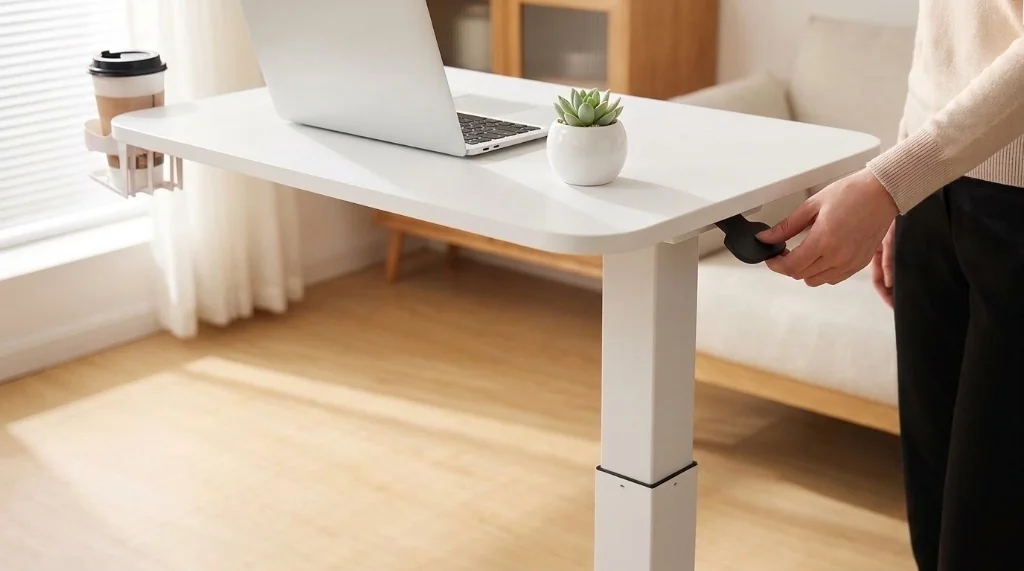 GTPLAYER tavolino mobile per laptop scrivania in piedi regolabile con ruote