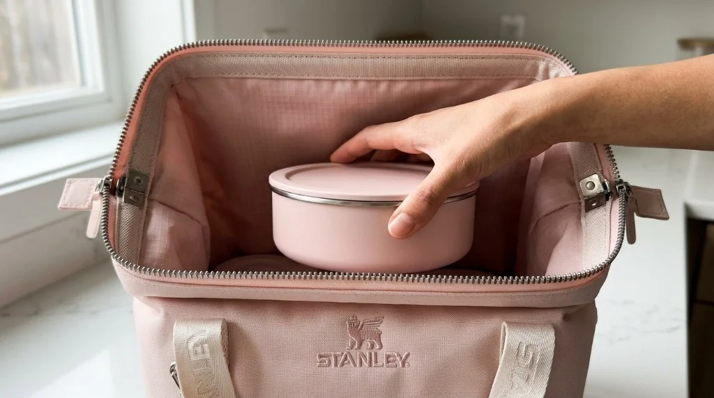 Borsa termica Stanley All Day Julienne 7,4L con apertura rigida a borsa di medico