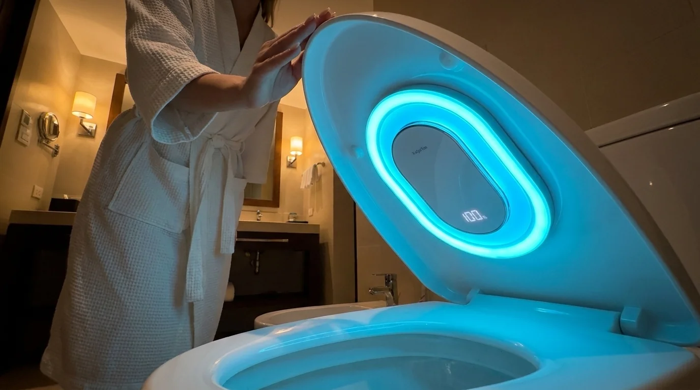 Sterilizzatore UVC per WC ADEMOKE con sensore di movimento e aromaterapia